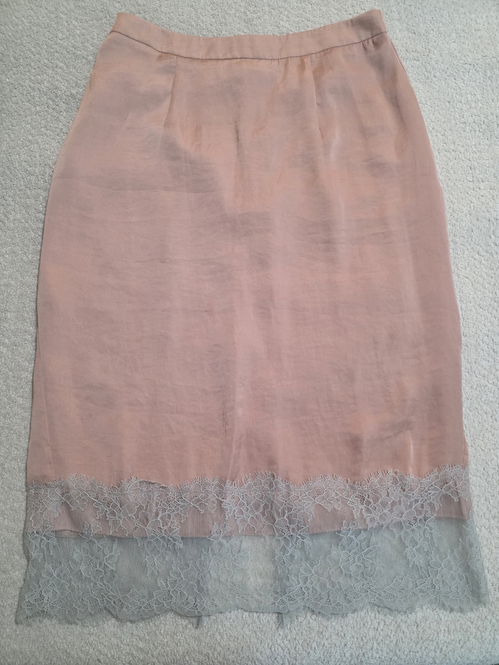 ASOS Blush Pink Satin-Look Slip Skirt